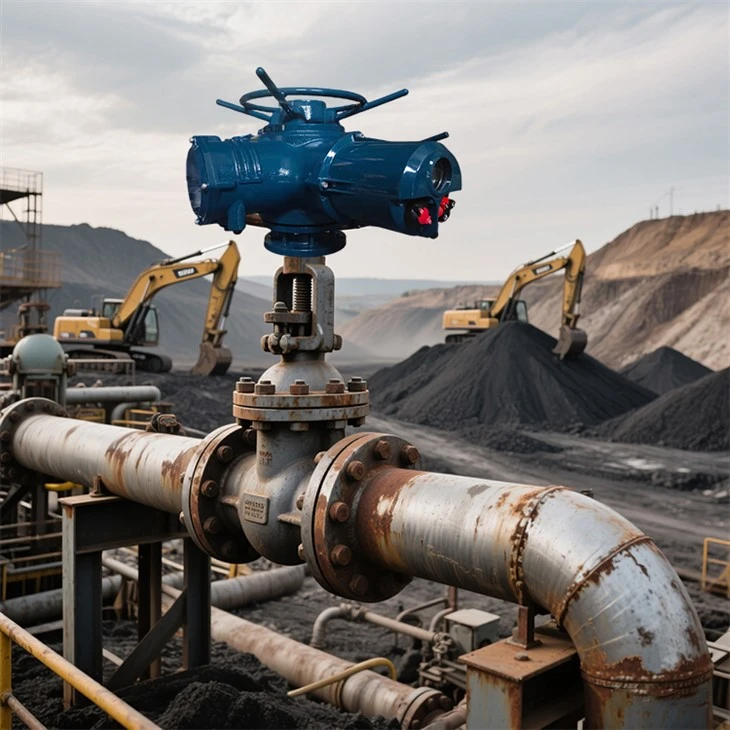 Multi Turn Gate Valve Actuator 380VAC in Coal Mining