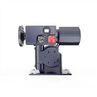 Siłownik elektryczny ćwierćobrotowy montowany na płycie podłogowej produktów SD