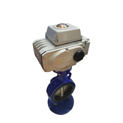 Zmotoryzowany zawór motylkowy z miękkim uszczelnieniem waflowym