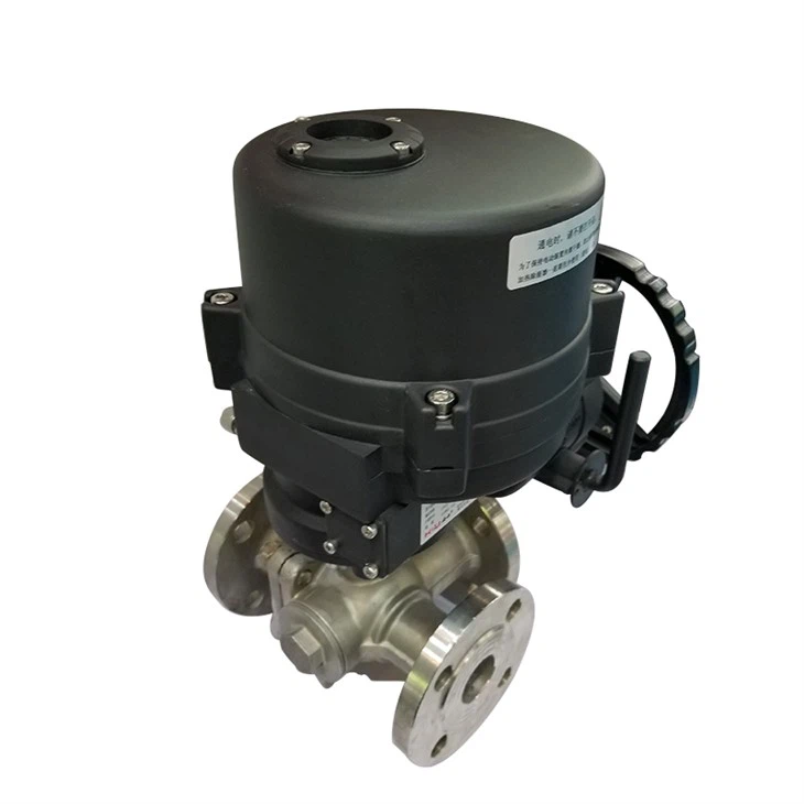 Motorized Cf8m Trunnion Mounted Ball Valve