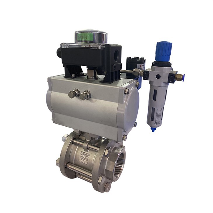 Pneumatic FNPT Ball Valve SS304 SS316 Class150